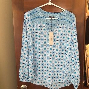 NYDJ peasant top size small